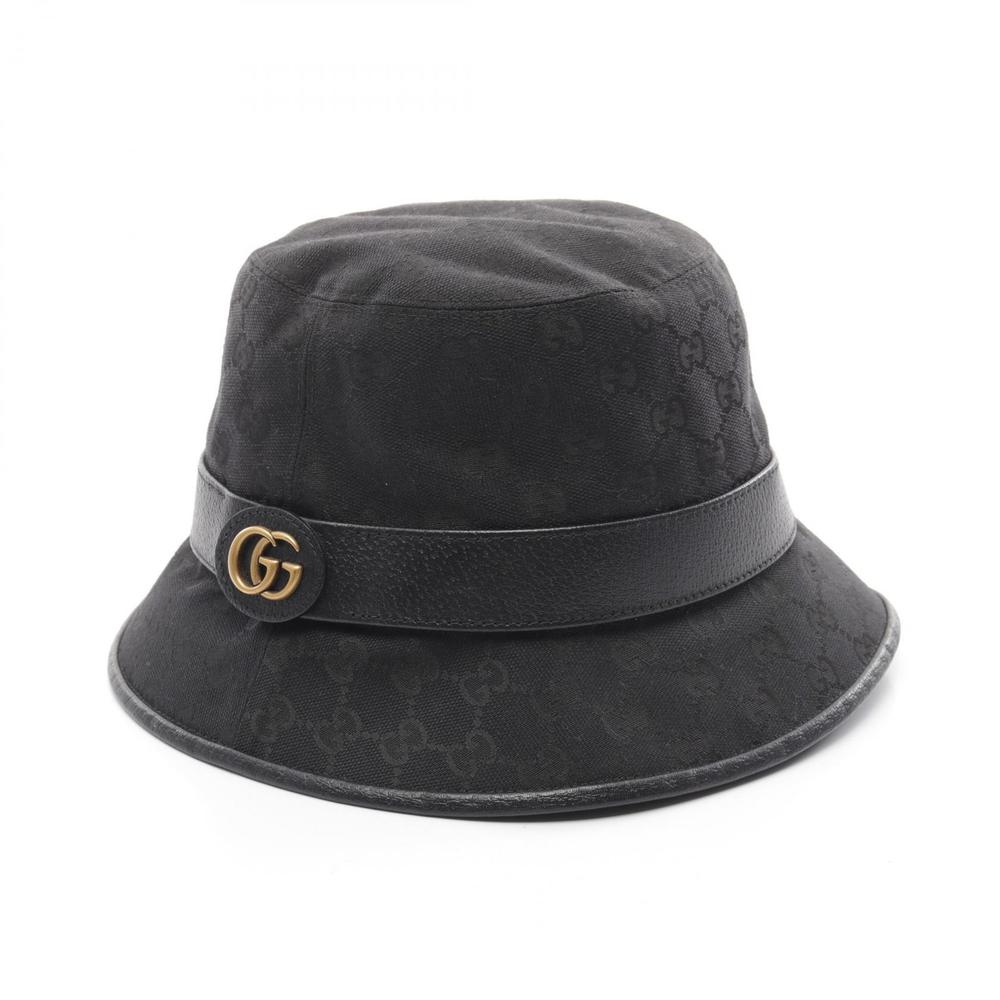 Gucci Fedora Hat GG Marmont Black